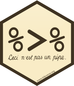 hex logo of the readr package